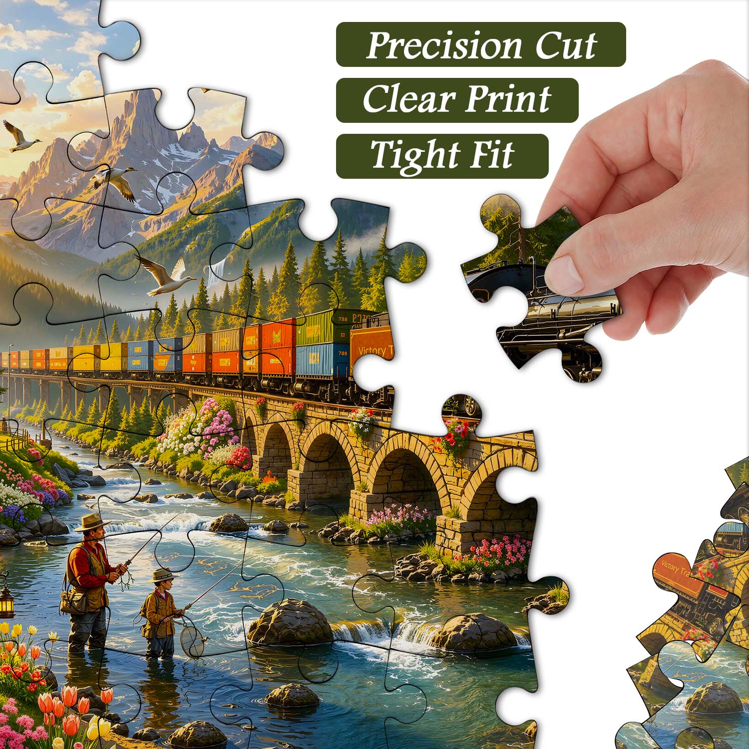 Valley Steam Train Puzzle 1000 Teile