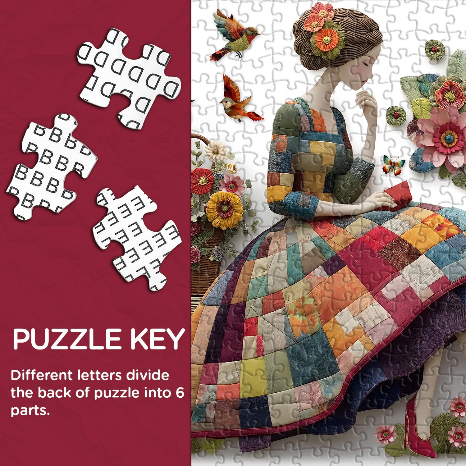 Patchwork Muse Jigsaw Puzzle 1000 Pieces