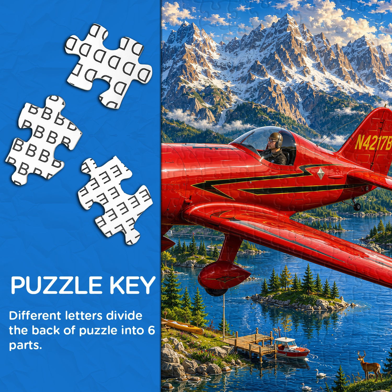 Mountain Sky Aviator Jigsaw Puzzle 1000 Pieces