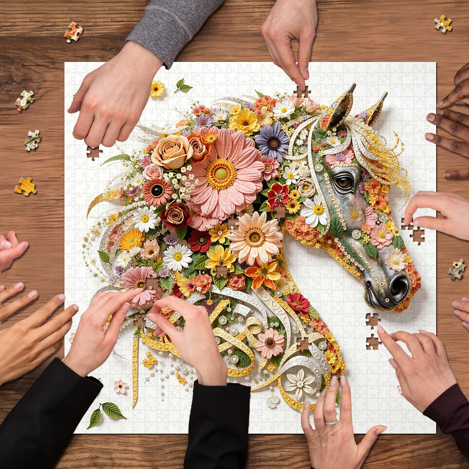 Blossom Steed Jigsaw Puzzle 1000 Pieces