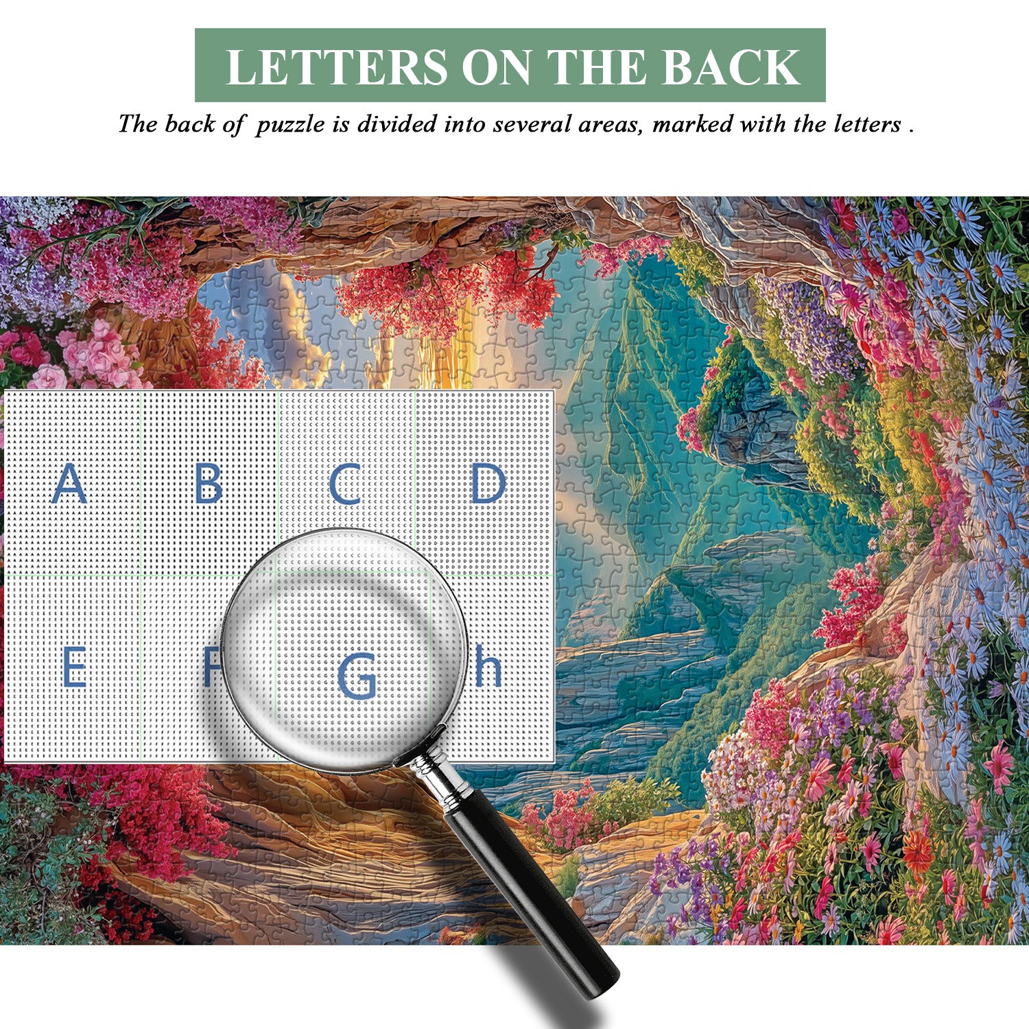 Blumen Höhleneingang Puzzle 1000 Teile