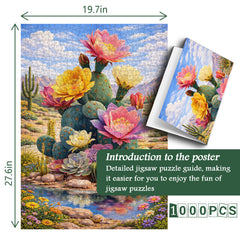 Blooming Cactus Jigsaw Puzzle 1000 Pieces