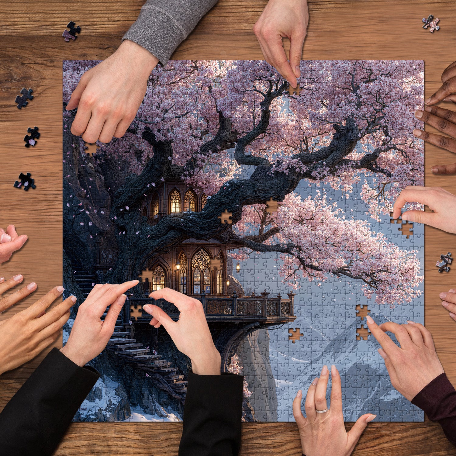 Sakura Cliff Puzzle 1000 Teile