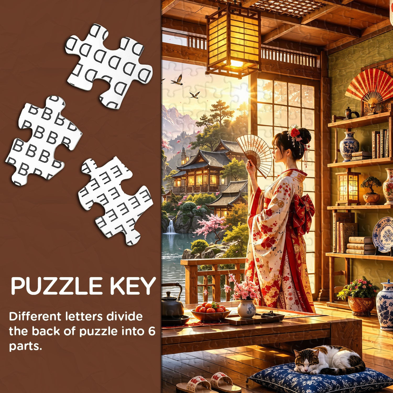 Japanisches Tee-Retreat-Puzzle 1000 Teile
