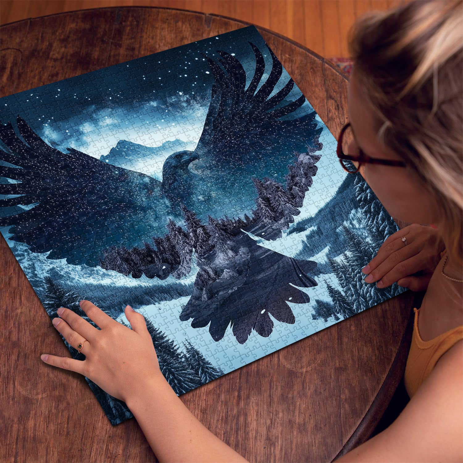 Frosty Summit Soar Jigsaw Puzzle 1000 Stücke