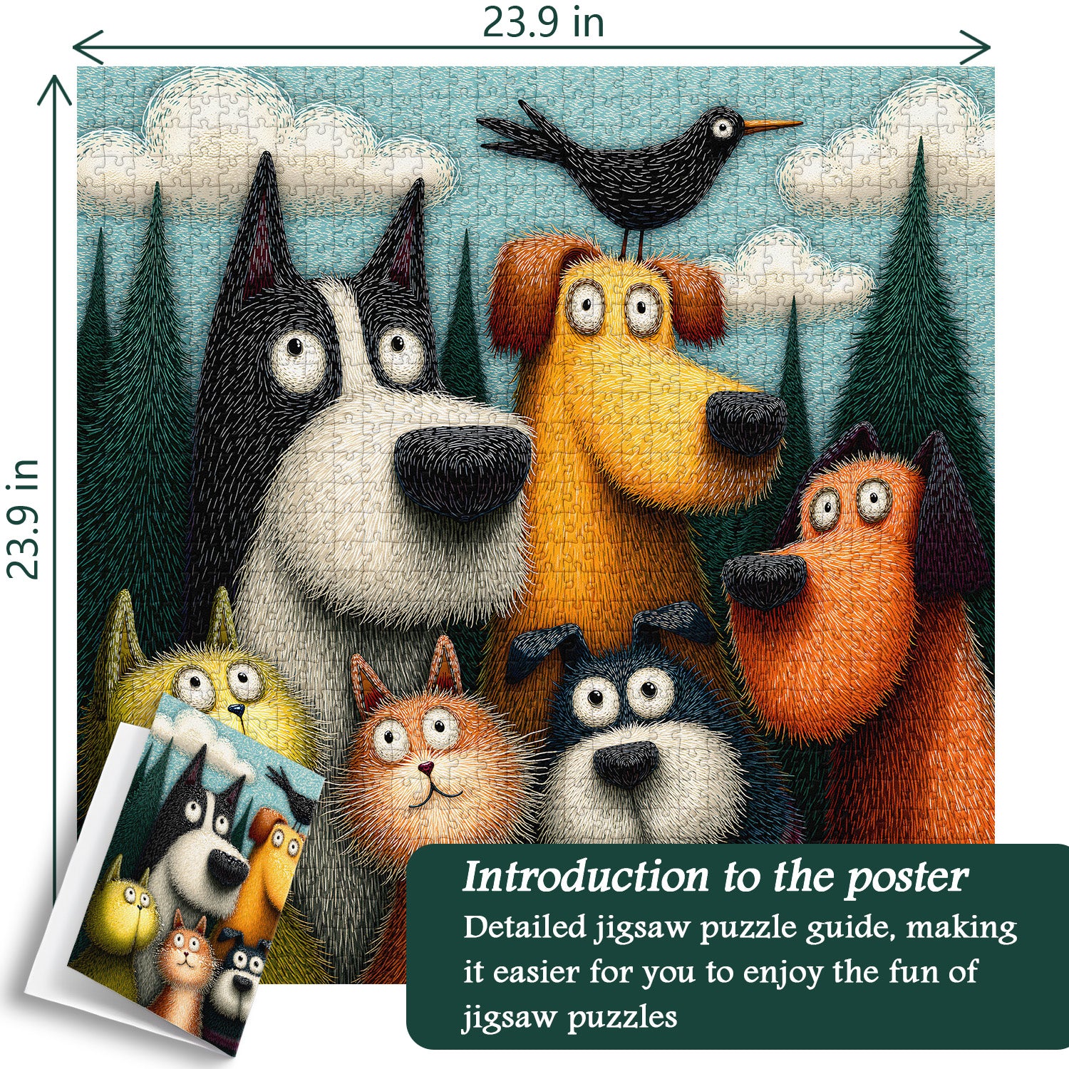 Furry Friends jigsaw Puzzle 1000 Pieces