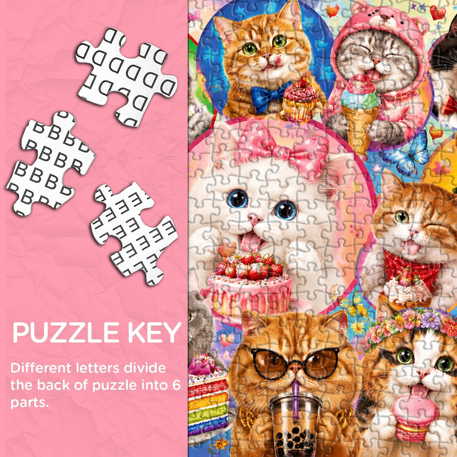 Sweets Kitten Collage Puzzle 1000 Teile