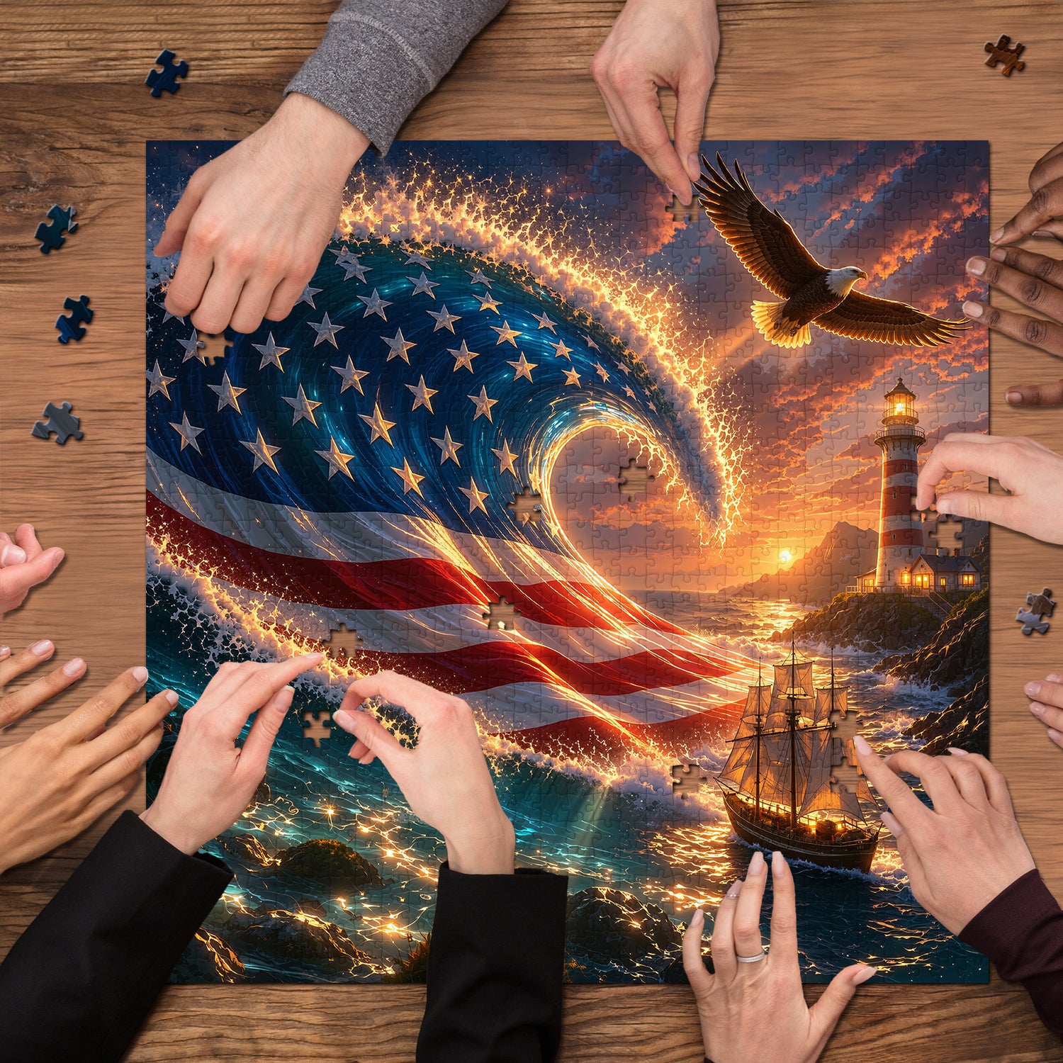 Sterne & Meer Freiheit Puzzle 1000 Teile