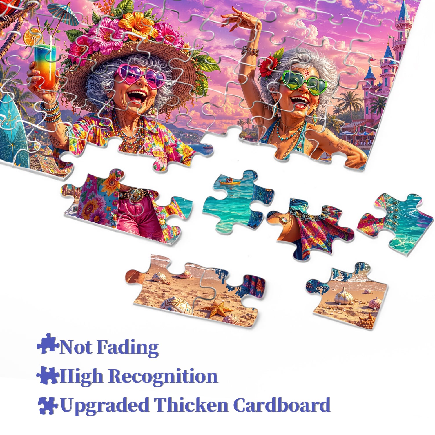 Strandparty-Omas-Puzzle, 1000 Teile