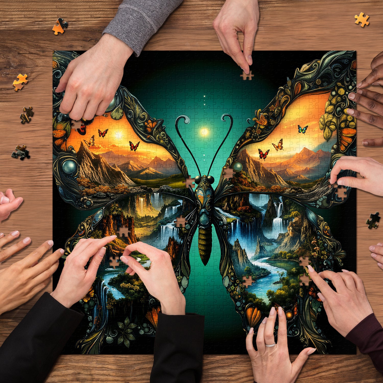 Wings of Landscapes Jigsaw Puzzle 1000 Pieces