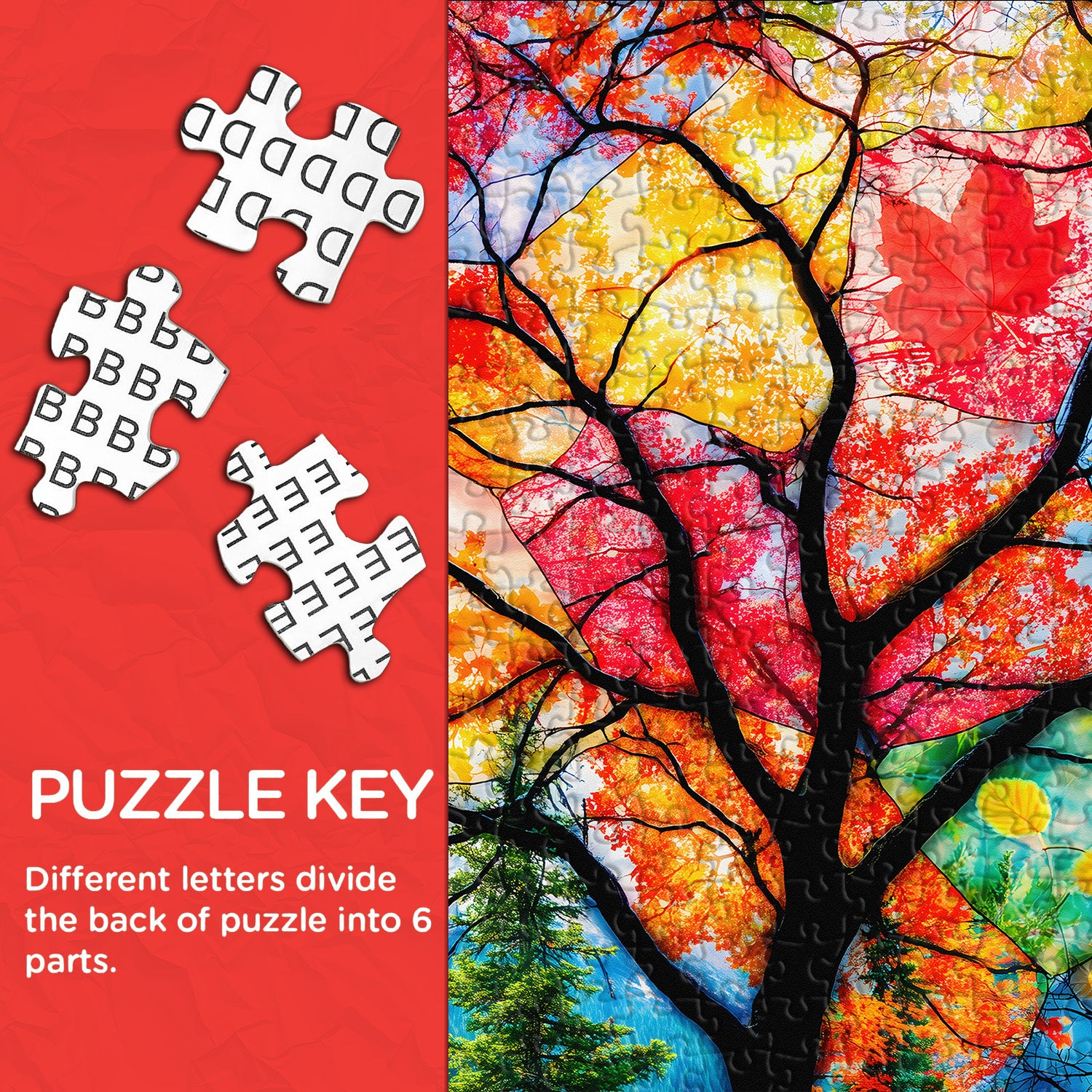 Autumn Leaf Collage Jigsaw Puzzle 1000 Pieces