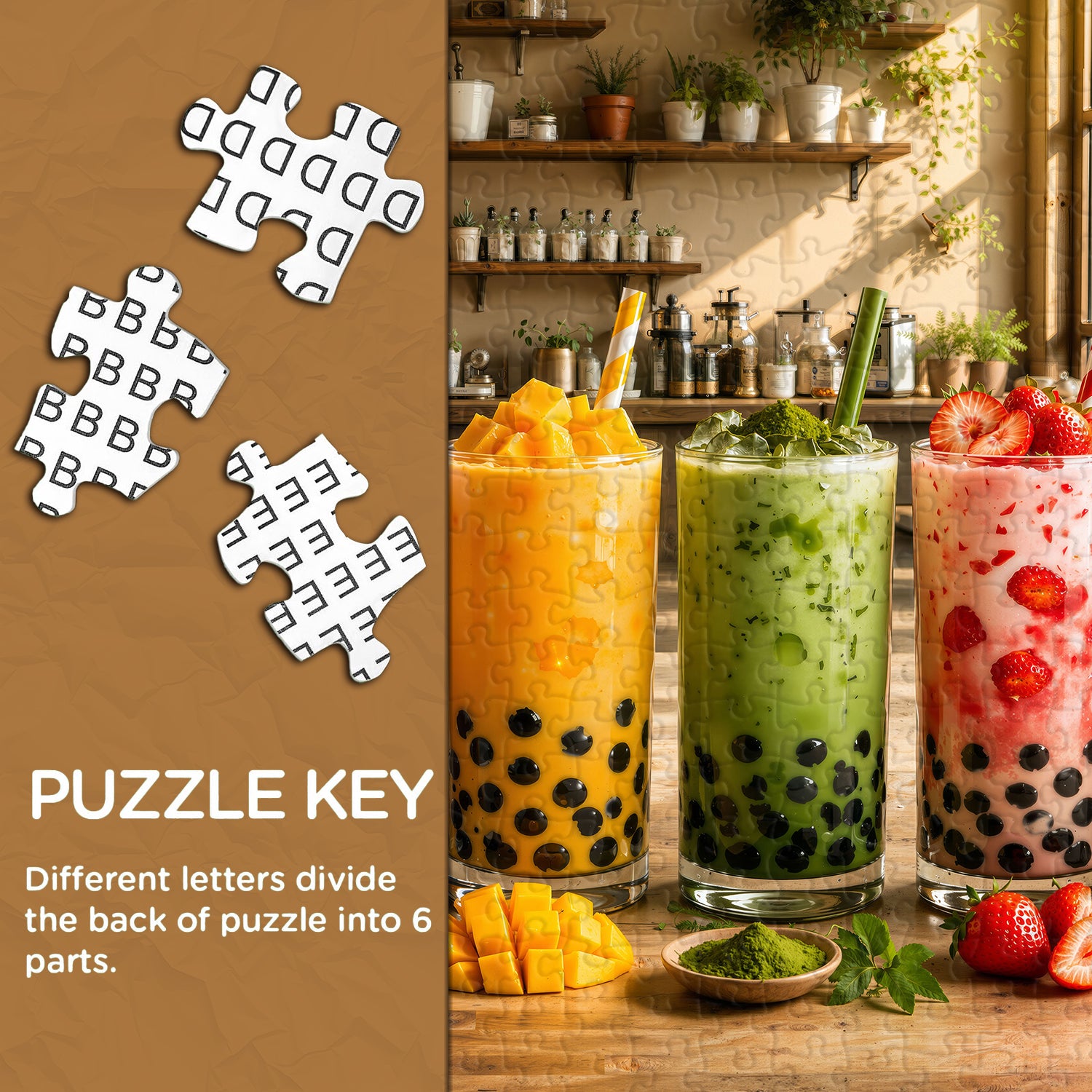 Sunlit Boba Time Jigsaw Puzzle 1000 Pieces