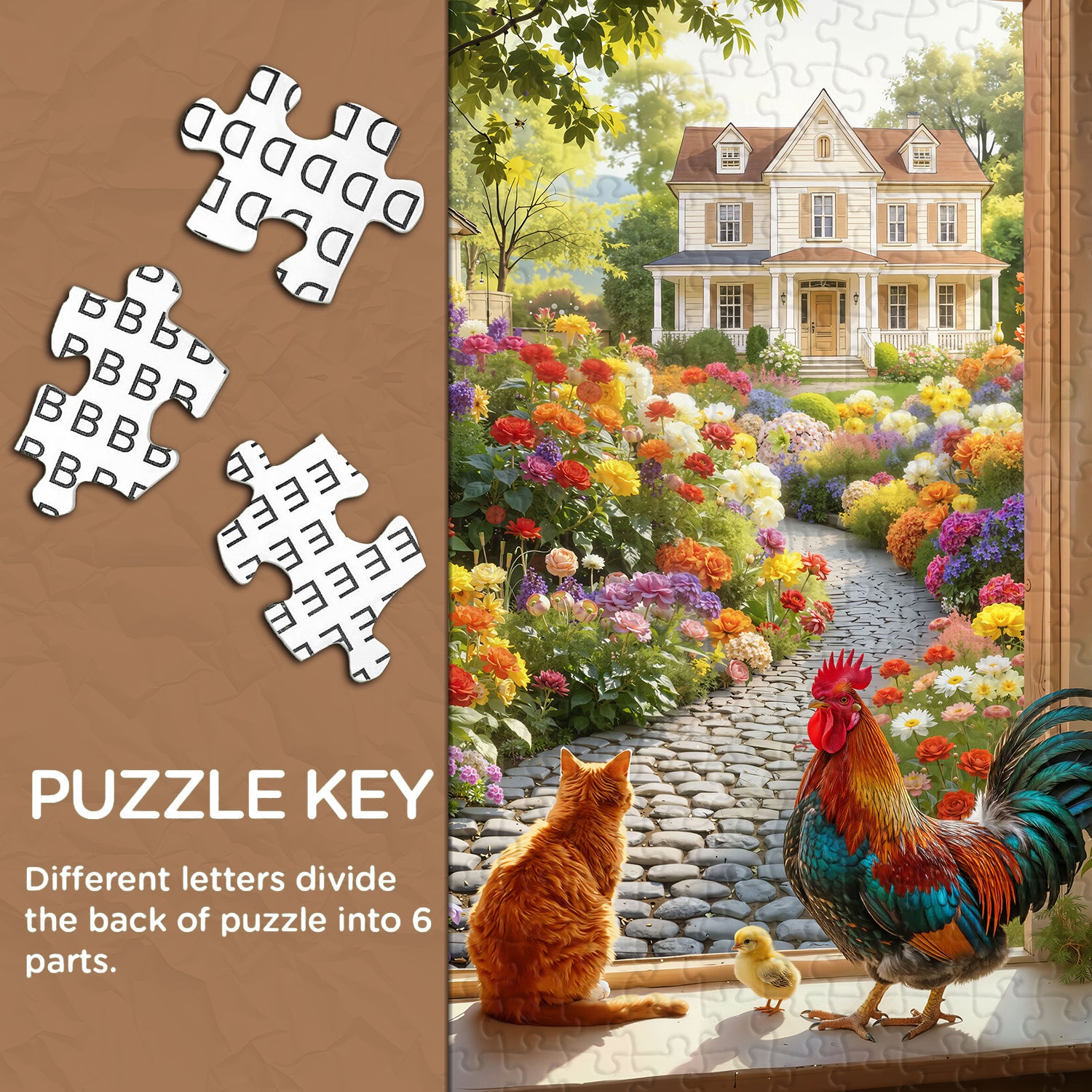 Landschaftsfenster-Szenen-Puzzle, 1000 Teile