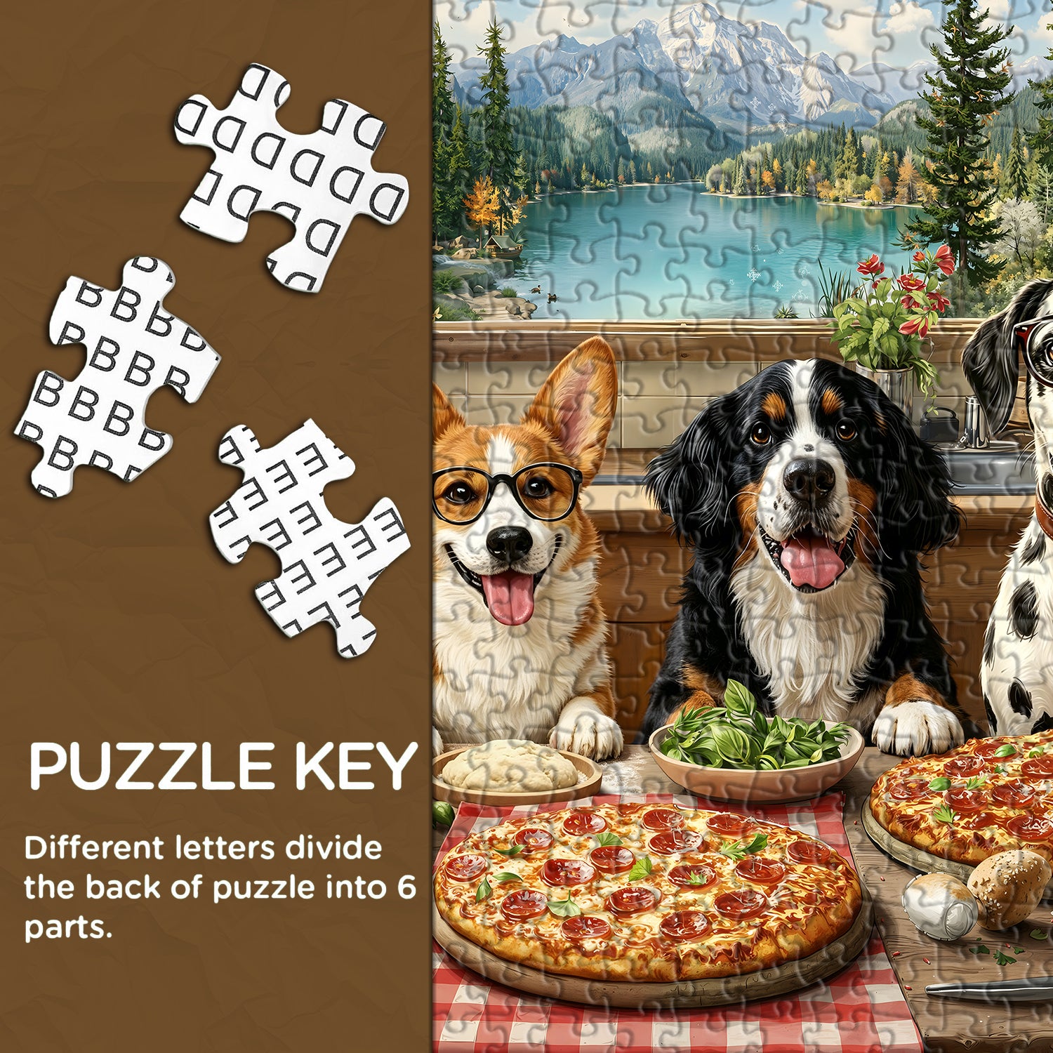 Lakeside Pizza Crew Puzzle 1000 Teile