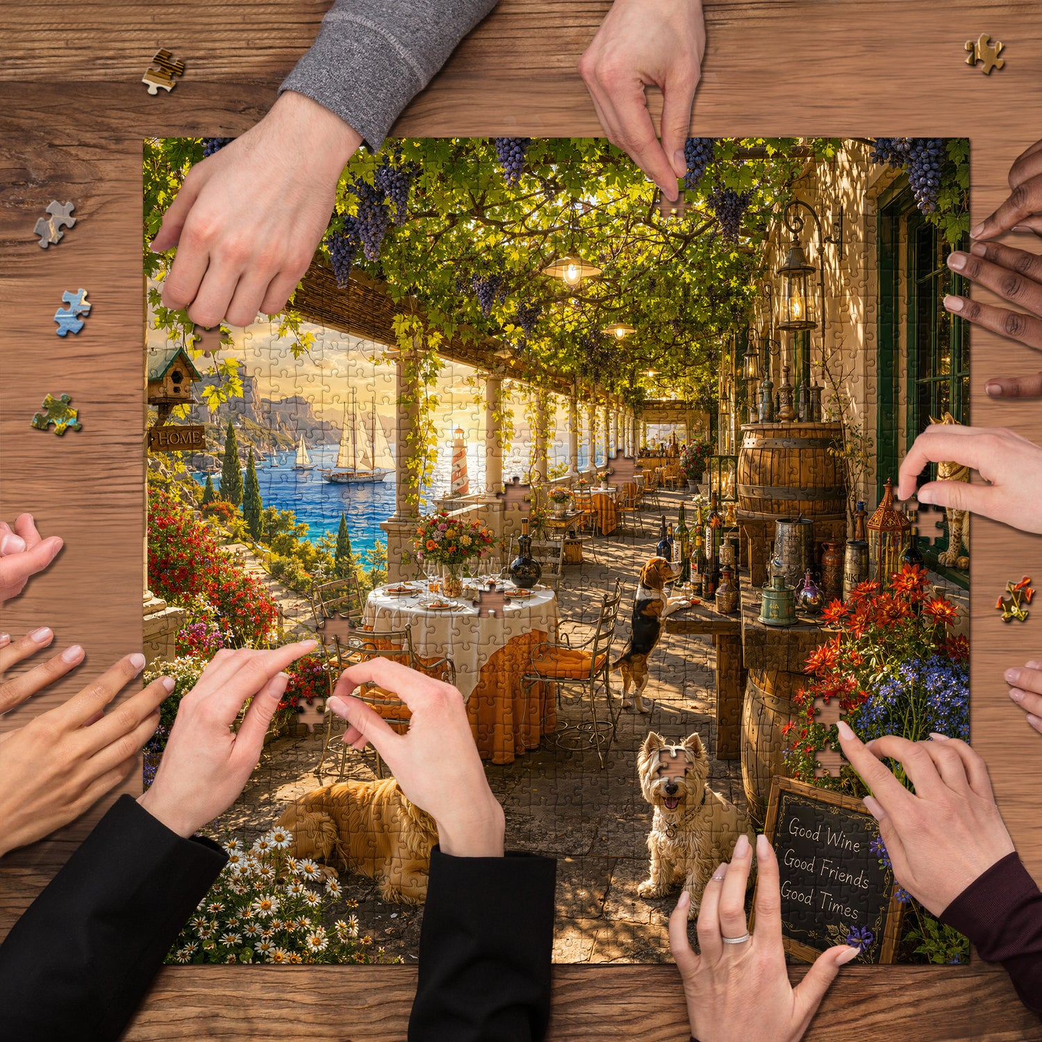 Sunset Vine Terrace Puzzle 1000 Teile