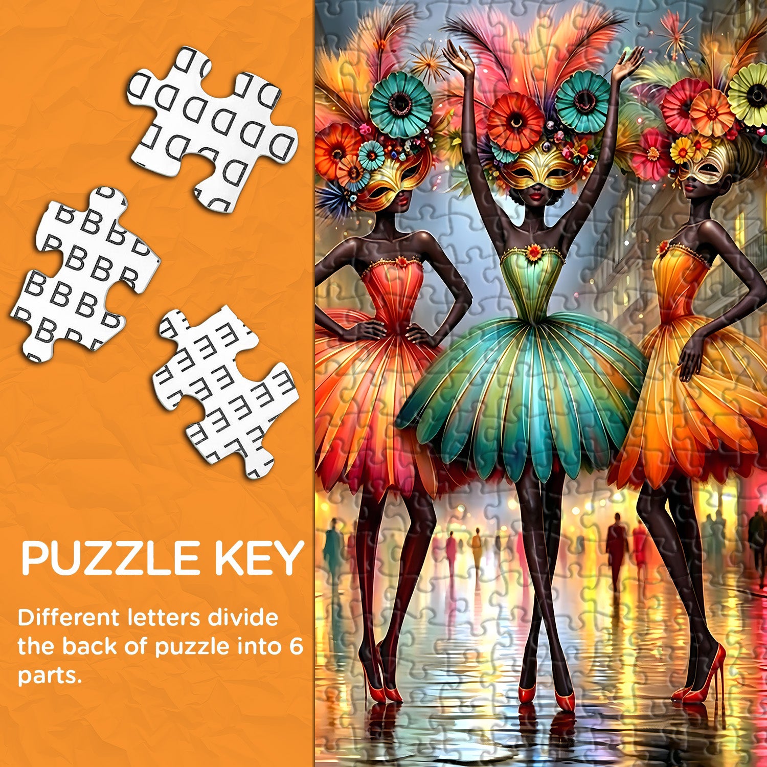 Carnival Dancers Jigsaw Puzzle 1000 Pieces
