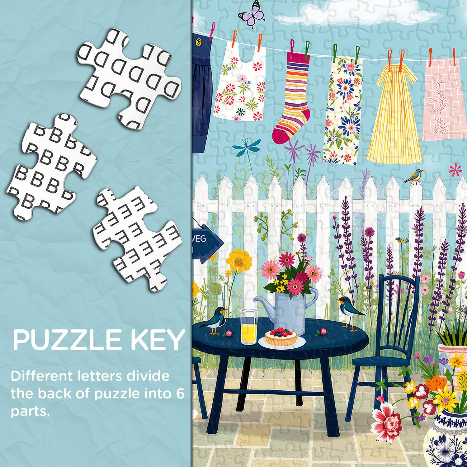 Frühlingshof-Puzzle 1000 Teile