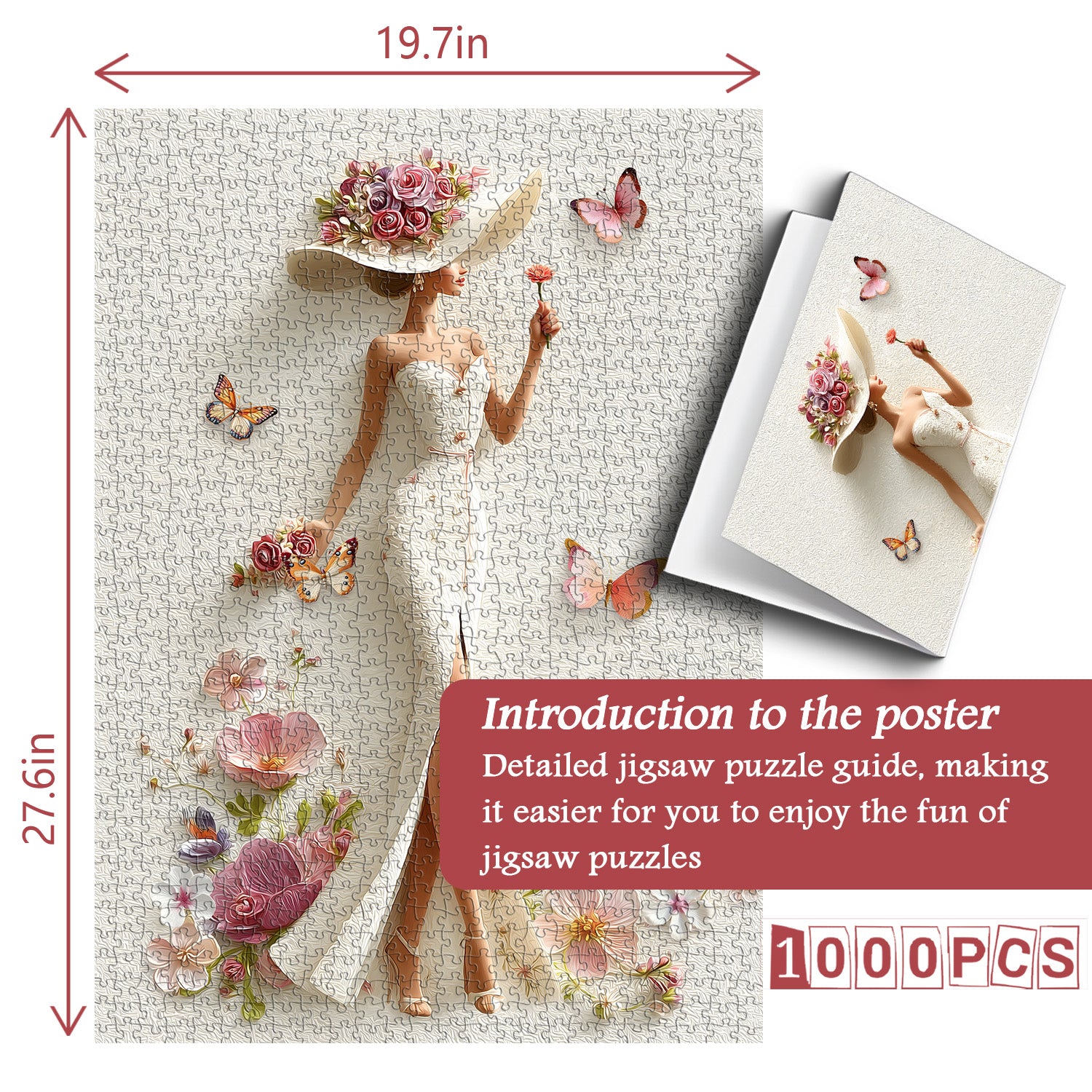 Floral Grace Muse Jigsaw Puzzle 1000 Pieces
