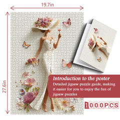 Floral Grace Muse Jigsaw Puzzle 1000 Pieces