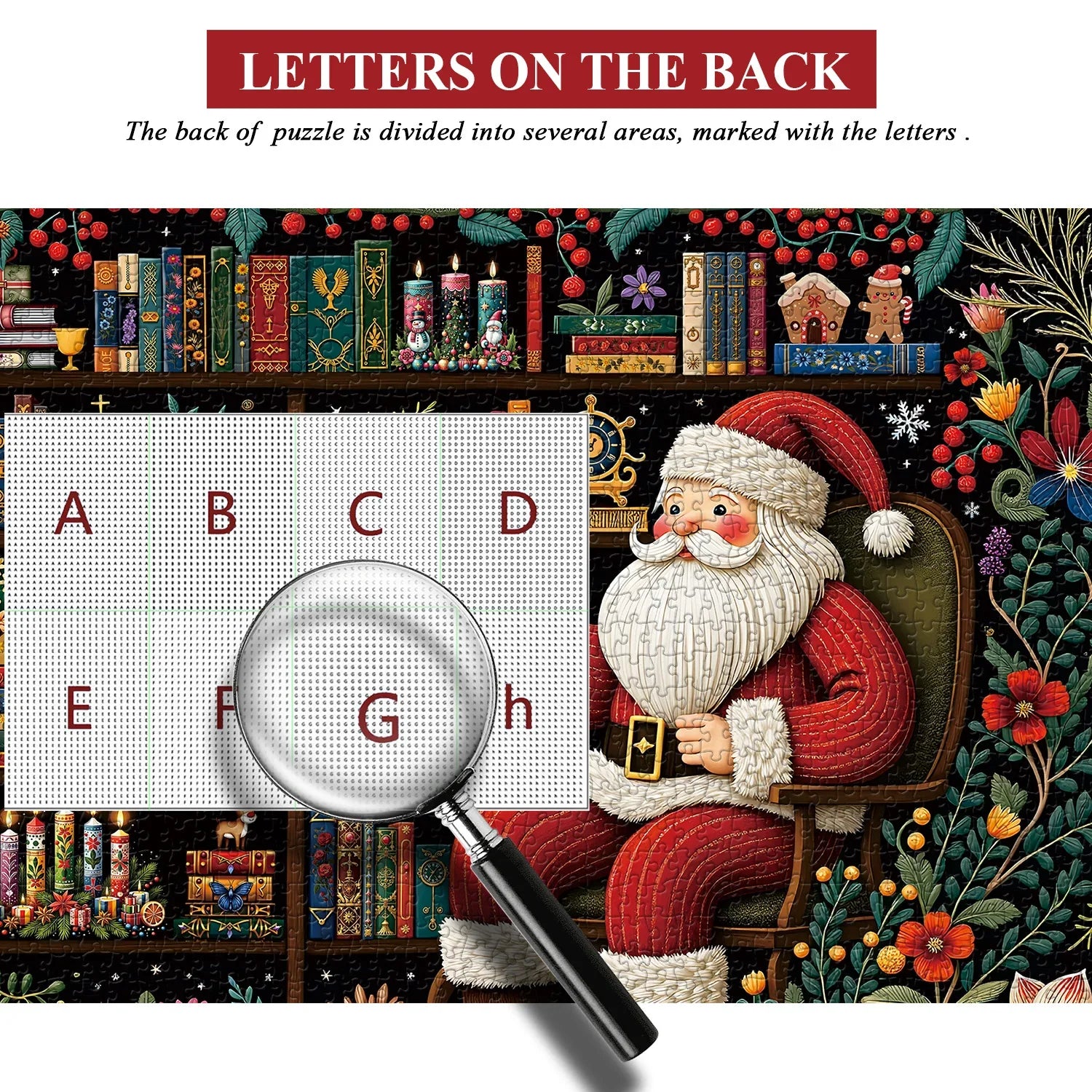 Der Garten des Weihnachtsmanns liest Jigsaw Puzzle 1000 Stücke