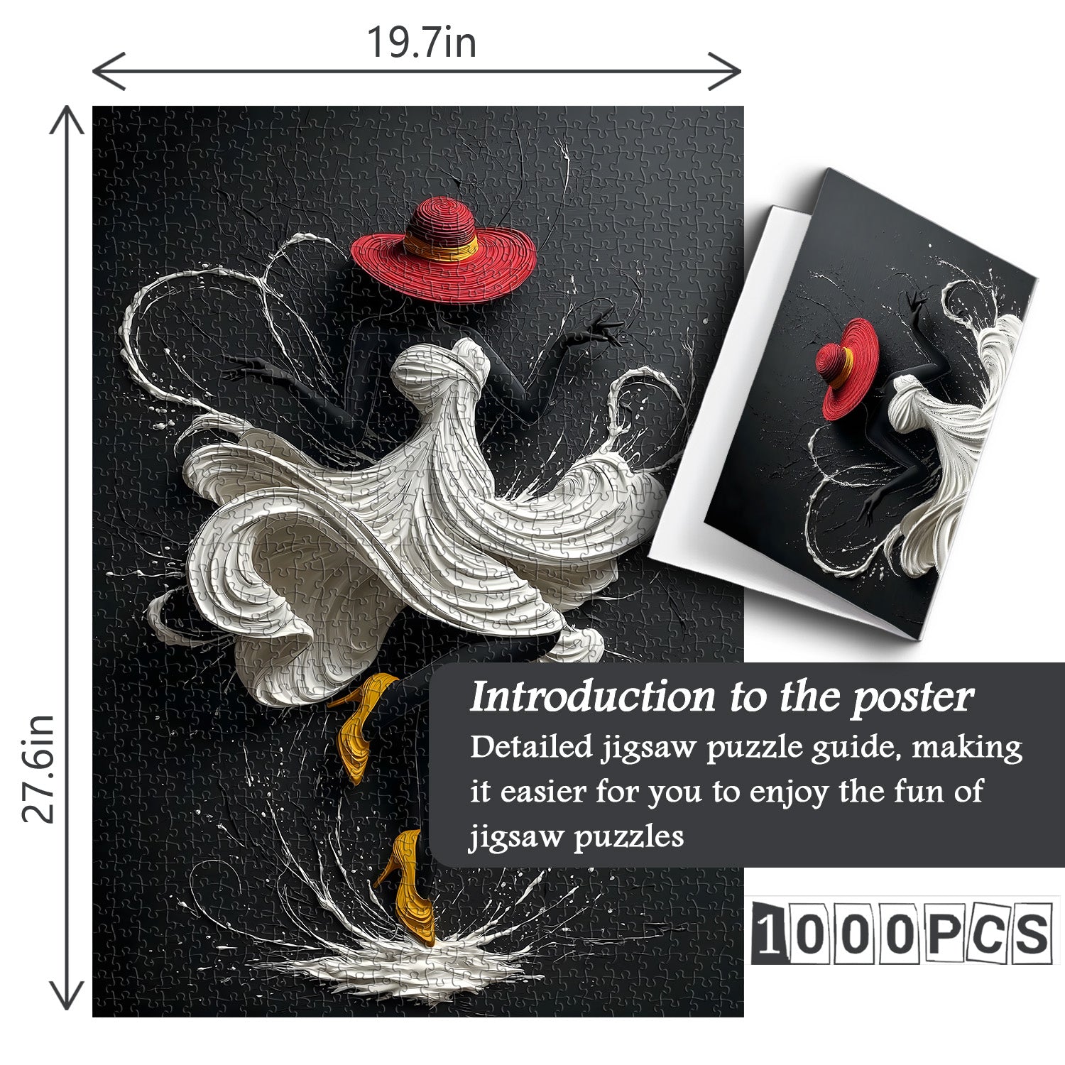 White Skirt Dance Jigsaw Puzzle 1000 Pieces