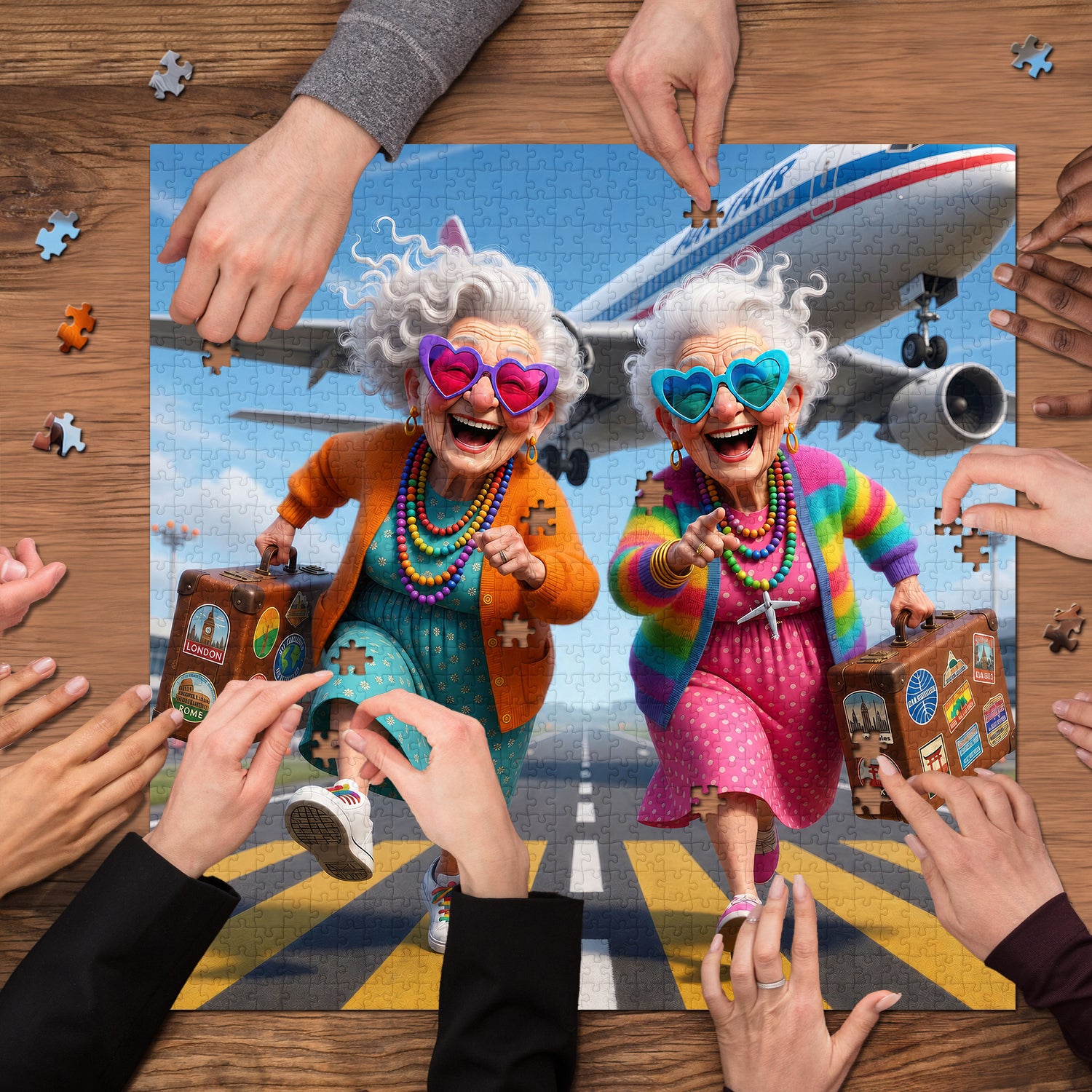 Fernweh Omas Puzzle 1000 Teile