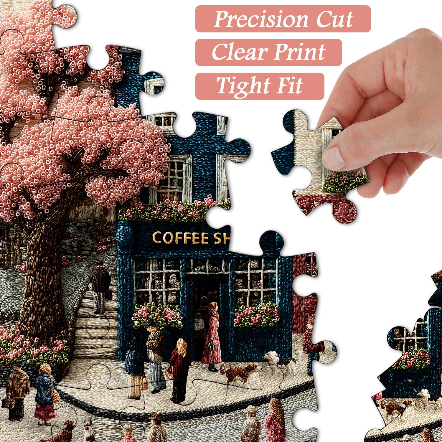 Cherry Blossom Street Jigsaw Puzzle 1000 Pieces