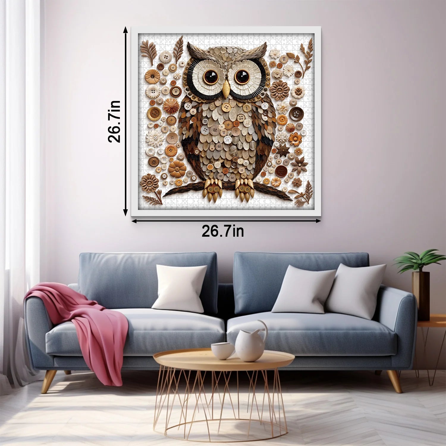 Button Owl Jigsaw Puzzle 1000 Pieces