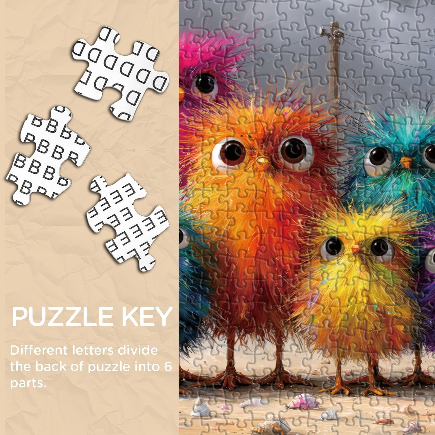 Fluffy Coast Puzzle 1000 Teile