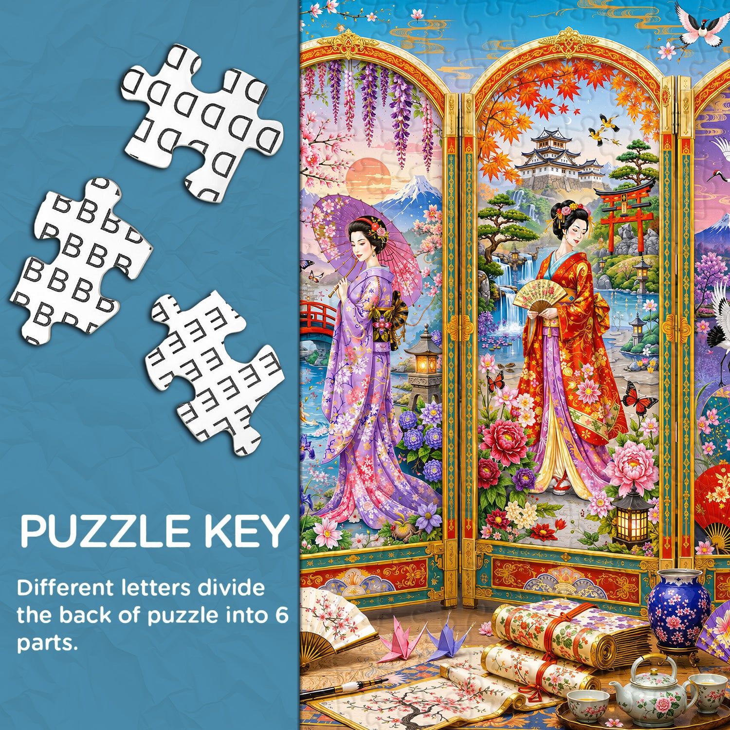 Japanisches Screen-Art-Puzzle 1000 Teile