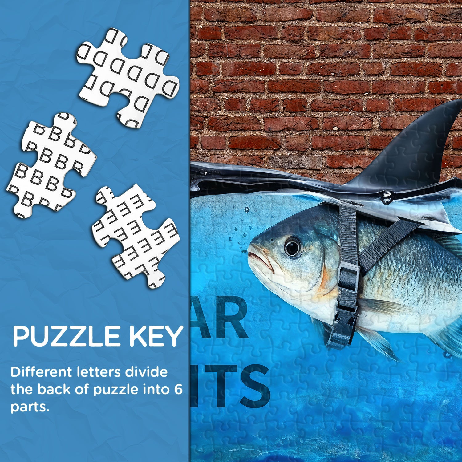 Courageous Fish Jigsaw Puzzle 1000 Pieces