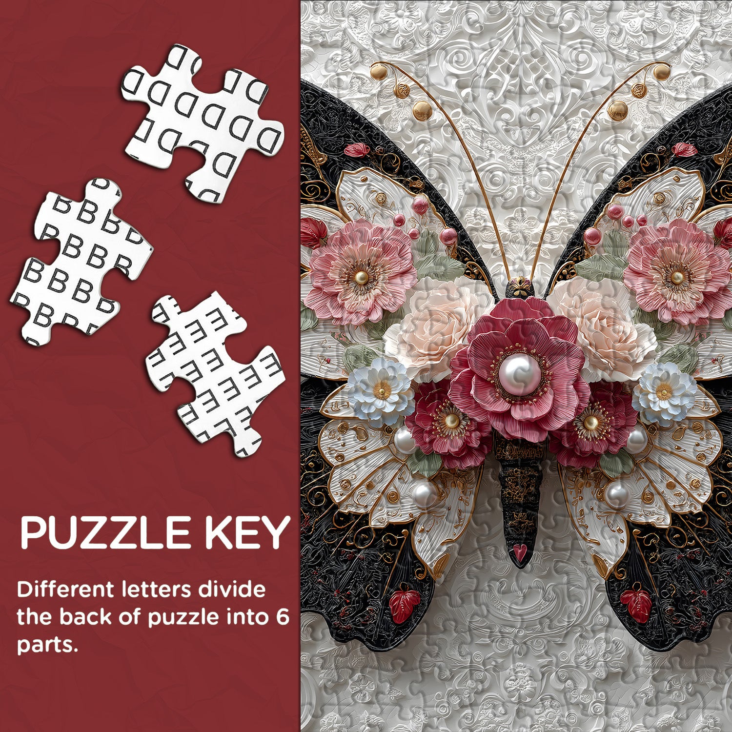 Floral Wings Jigsaw Puzzle 1000 Pieces
