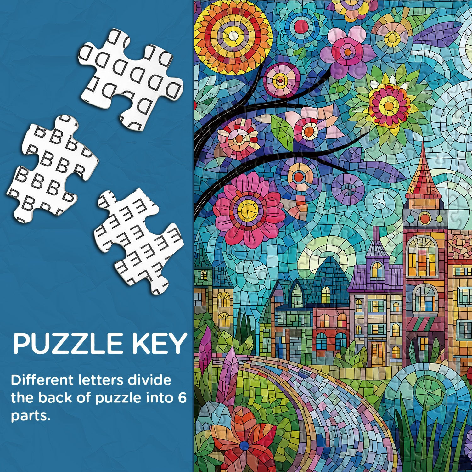Blossom Town Jigsaw Puzzle 1000 Pieces