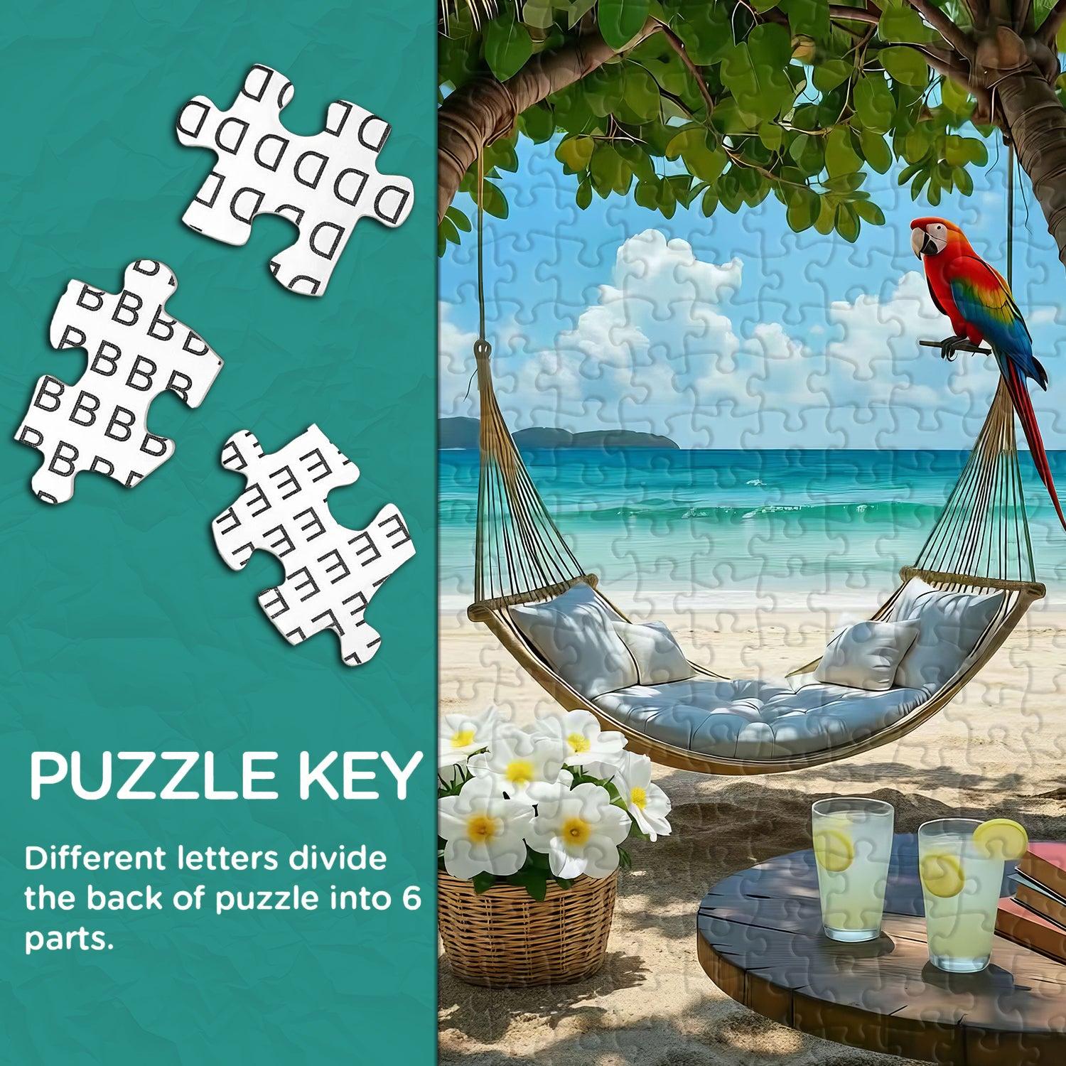 Relaxing Beach Day Jigsaw Puzzle 1000 Pieces