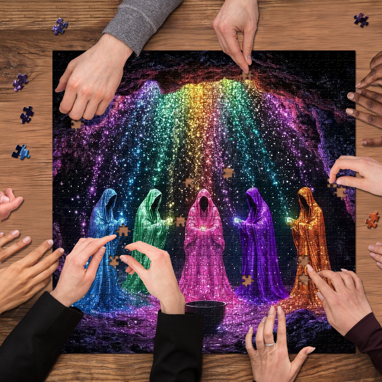 Glowing Cave Mystics Jigsaw Puzzle 1000 Pieces