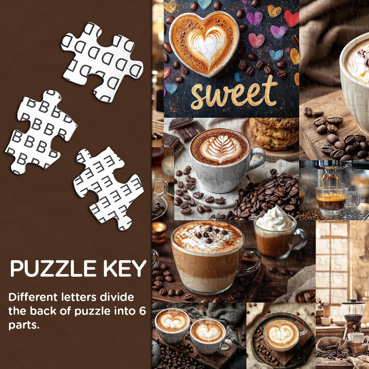 Kaffeekunst Freude Puzzle 1000 Stücke