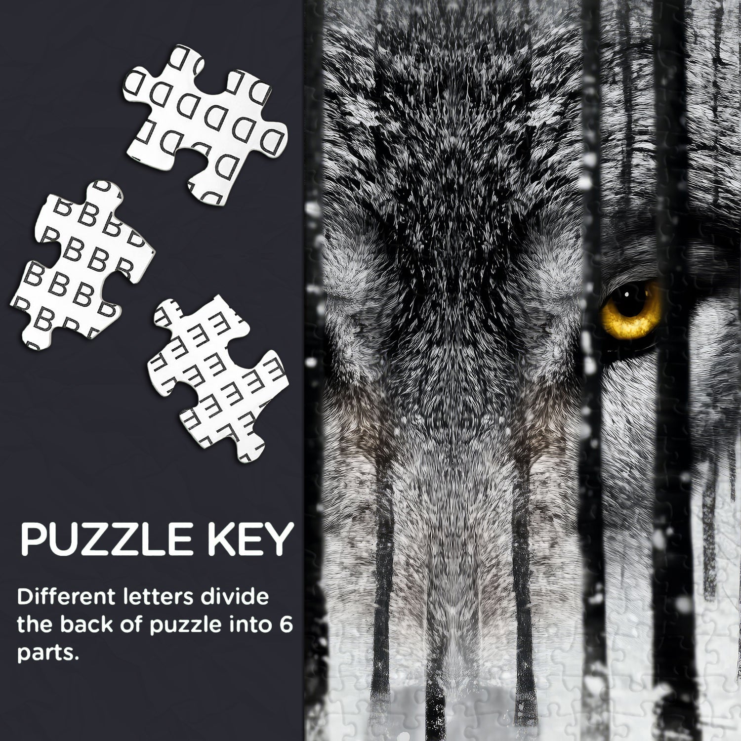 Snowwood Wolf Gaze Jigsaw Puzzle 1000 Pieces