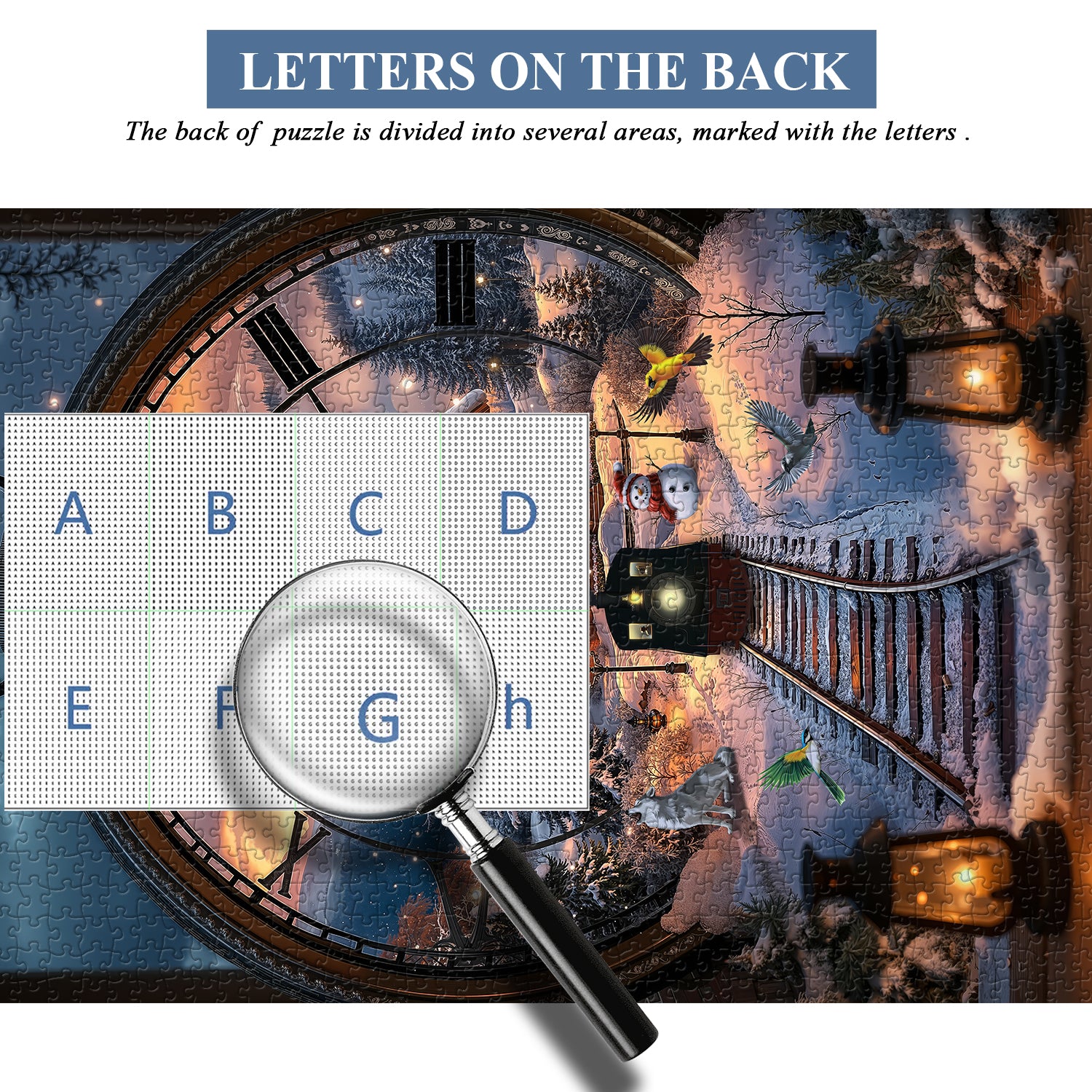 Fantasy Clock Train Jigsaw Puzzle 1000 Pieces