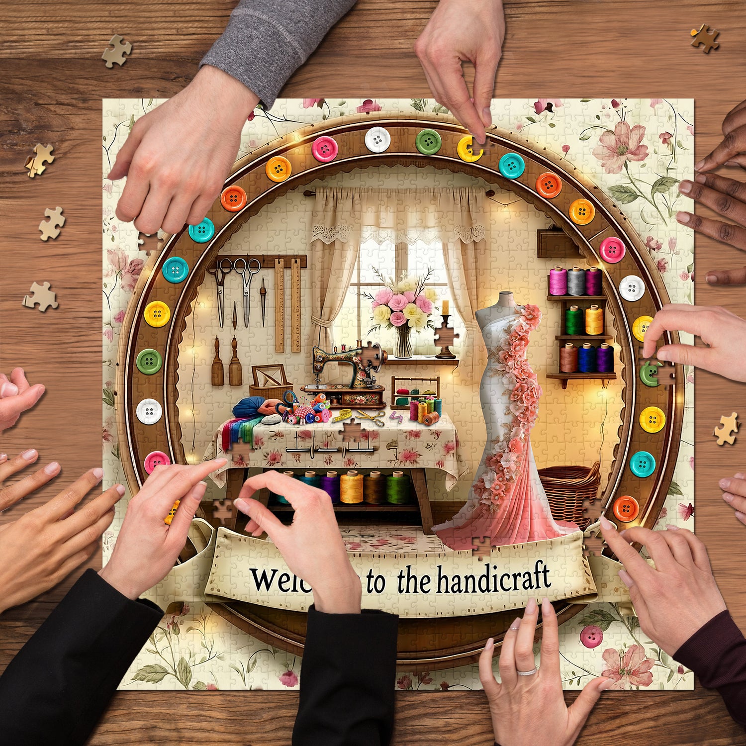 Cozy Sewing Room Jigsaw Puzzle 1000 Pieces