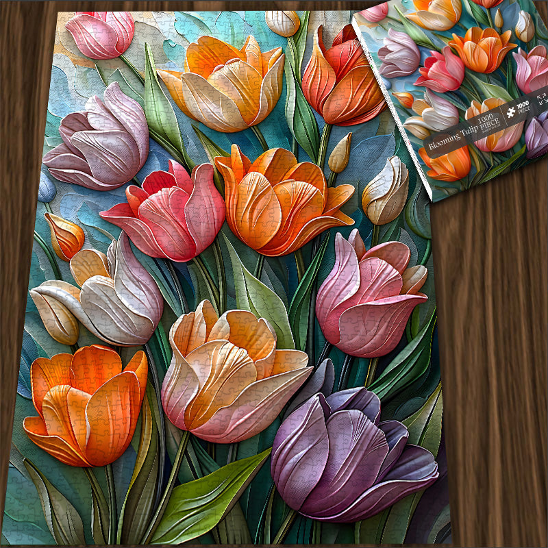 Blooming Tulip Jigsaw Puzzles 1000 Pieces