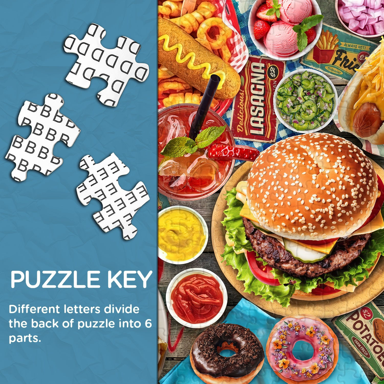 Food Delight Party Puzzle 1000 Teile