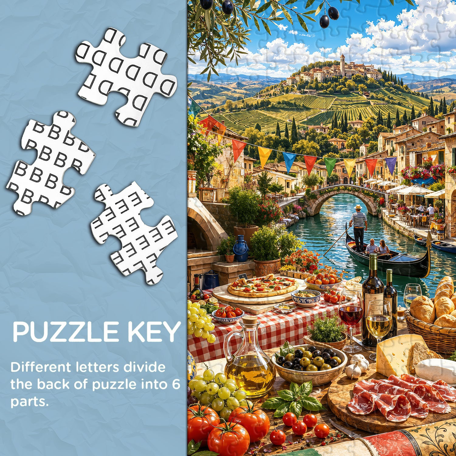 Italian Mountain Food Time Jigsaw Puzzle 1000 Pieces