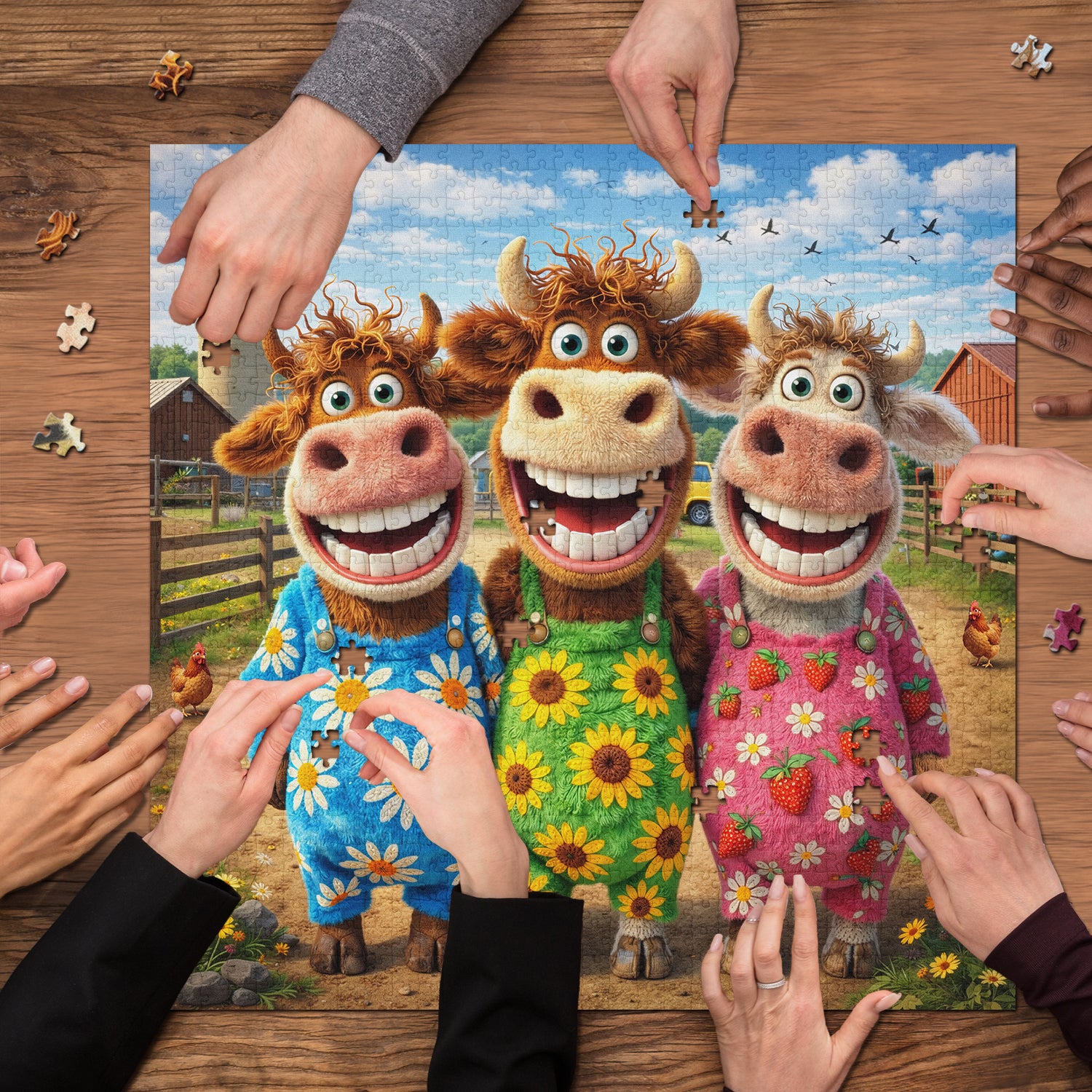 Happy Farm Friends Puzzle 1000 Teile