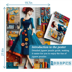 Vintage Sewing Muse Puzzle 1000 Teile