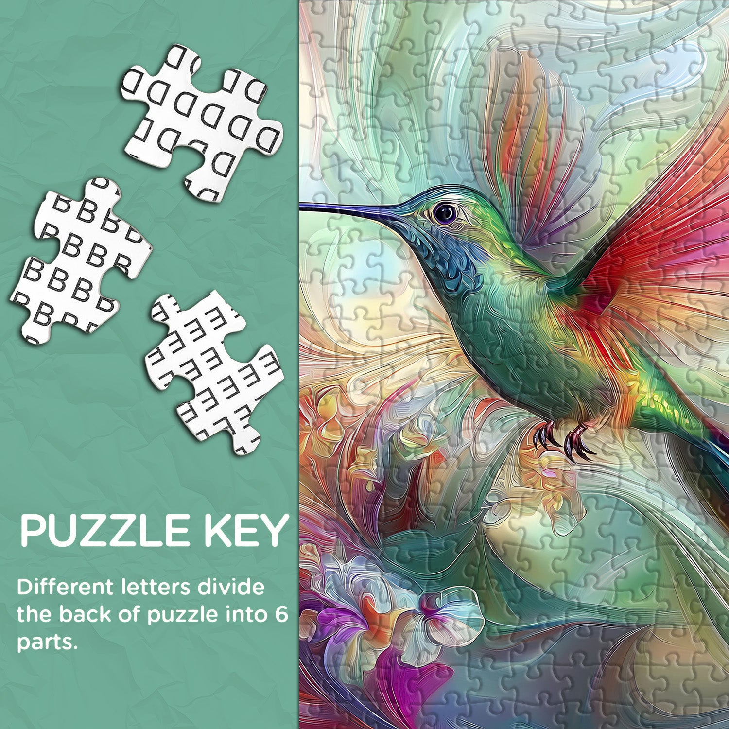 Artistic Hummingbird Jigsaw Puzzle 1000 Pieces