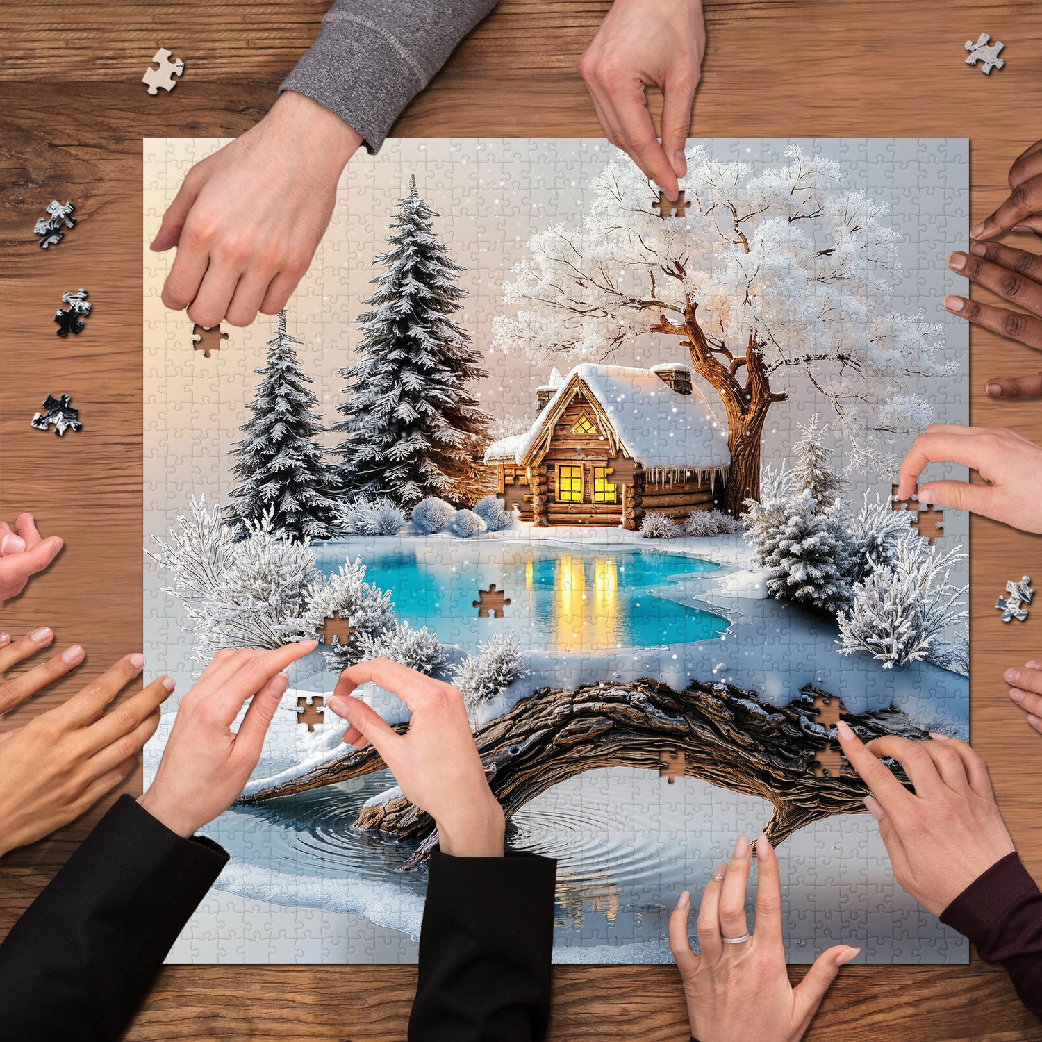 Winter's Secret Realm Puzzle 1000 Teile