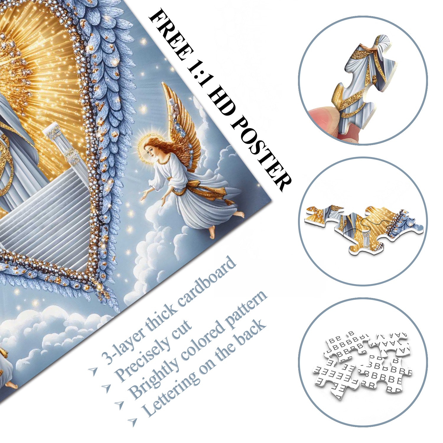 1000-teiliges Puzzle „Divine Heart Radiance“.