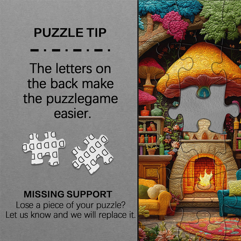 Mushroom House Jigsaw Puzzles 1000 Pieces