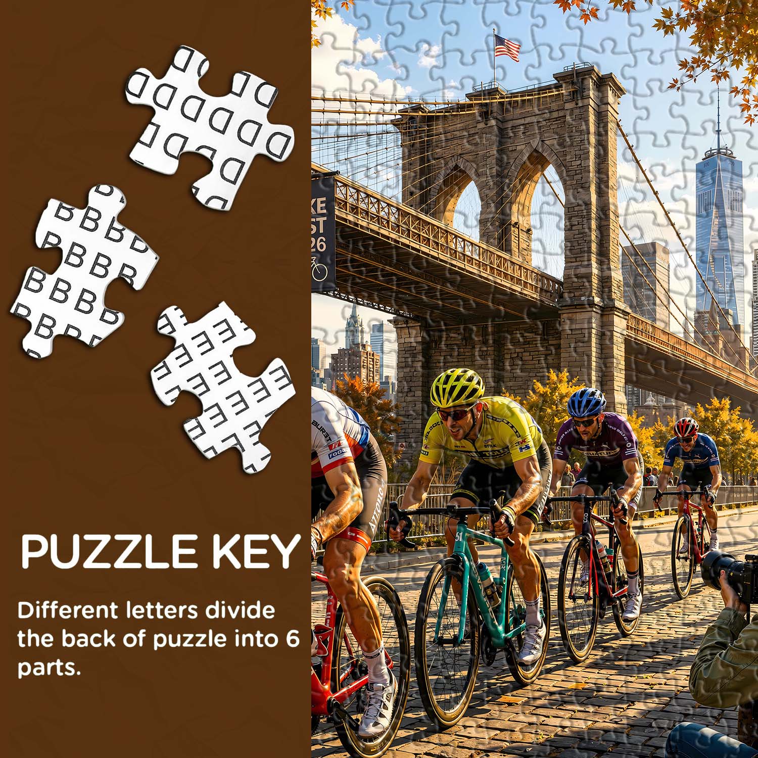 City Bike Race Puzzle 1000 Teile