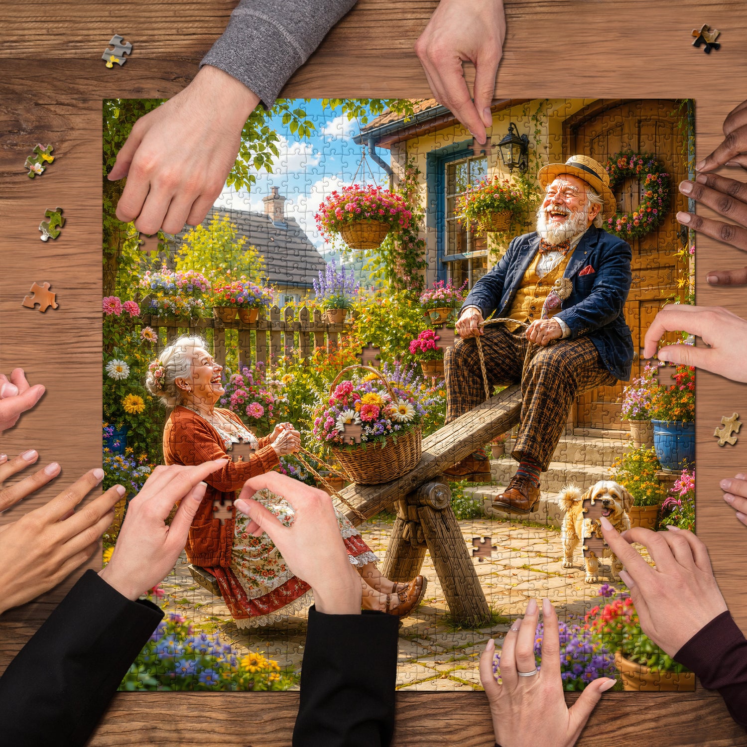 Happy Seesaw Years Jigsaw Puzzle 1000 Pieces